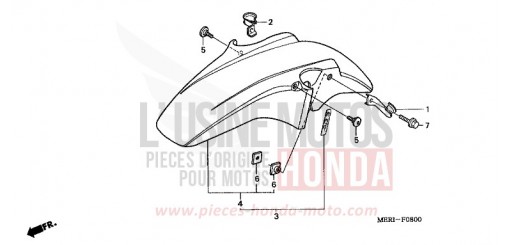 AILE AVANT CBF600N5 de 2005